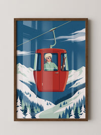 Seilbahn Alpen Retro