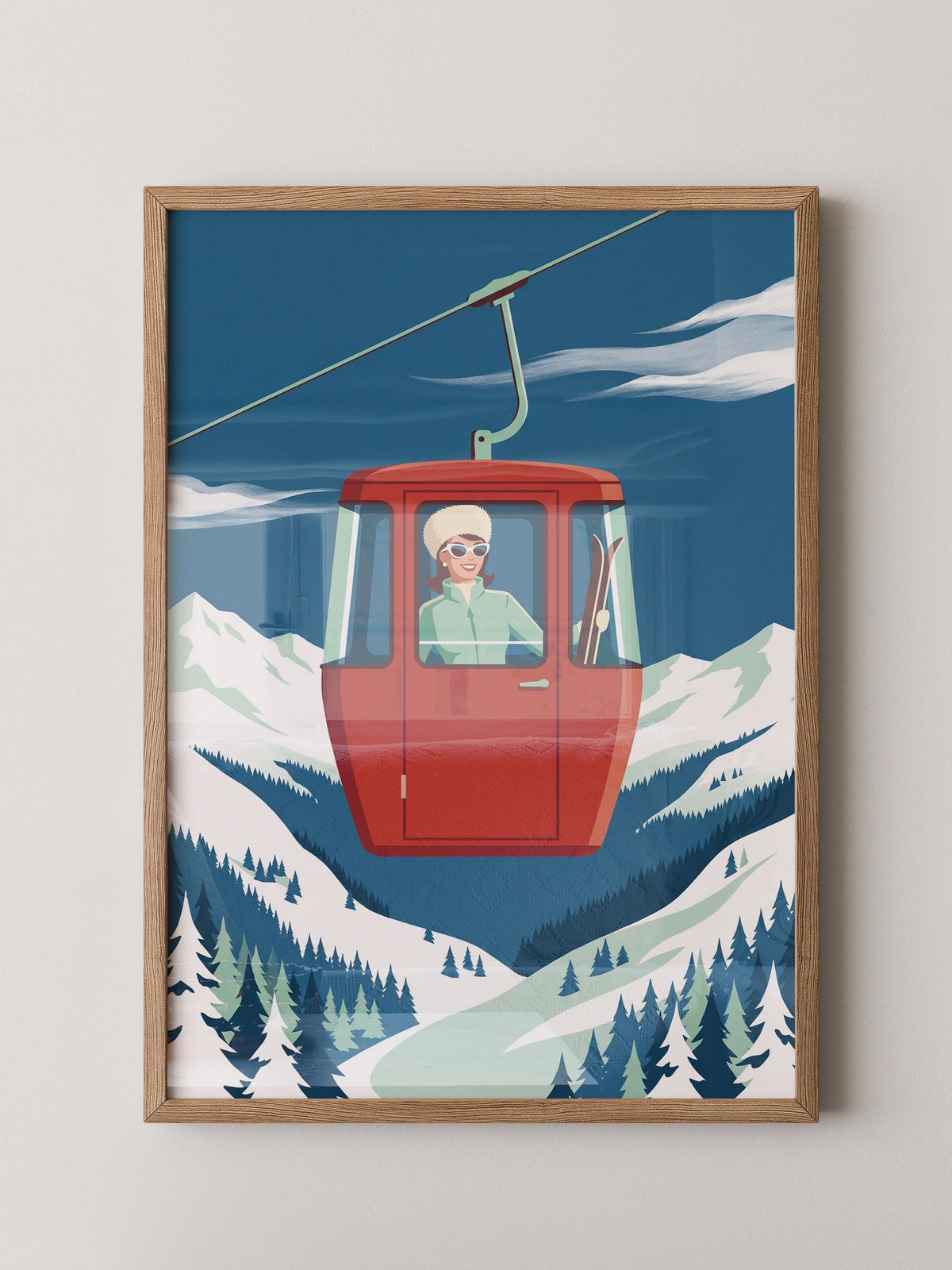 Seilbahn Alpen Retro