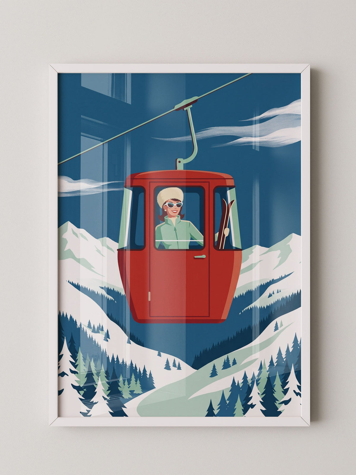 Seilbahn Alpen Retro