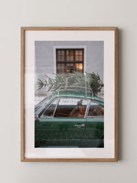 Grünes Sportwagen Retro