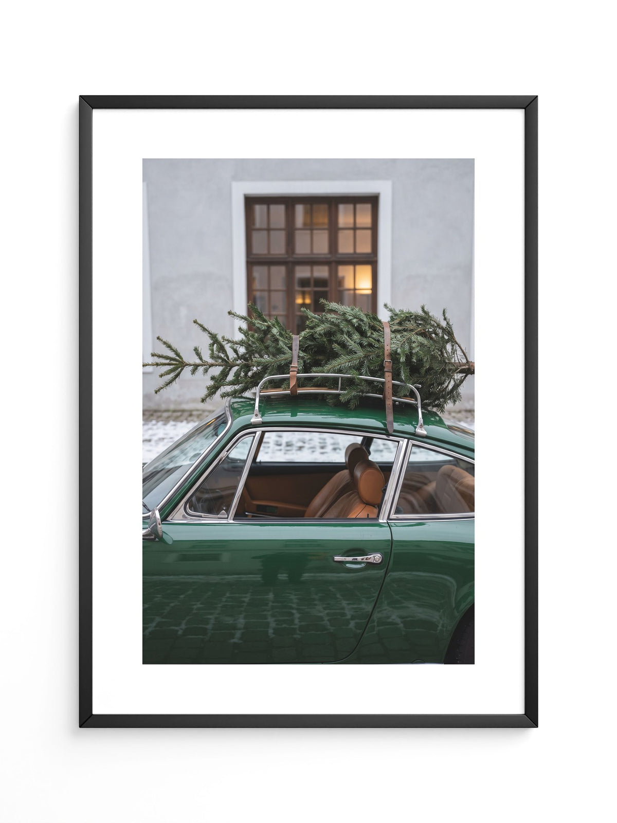 Grünes Sportwagen Retro