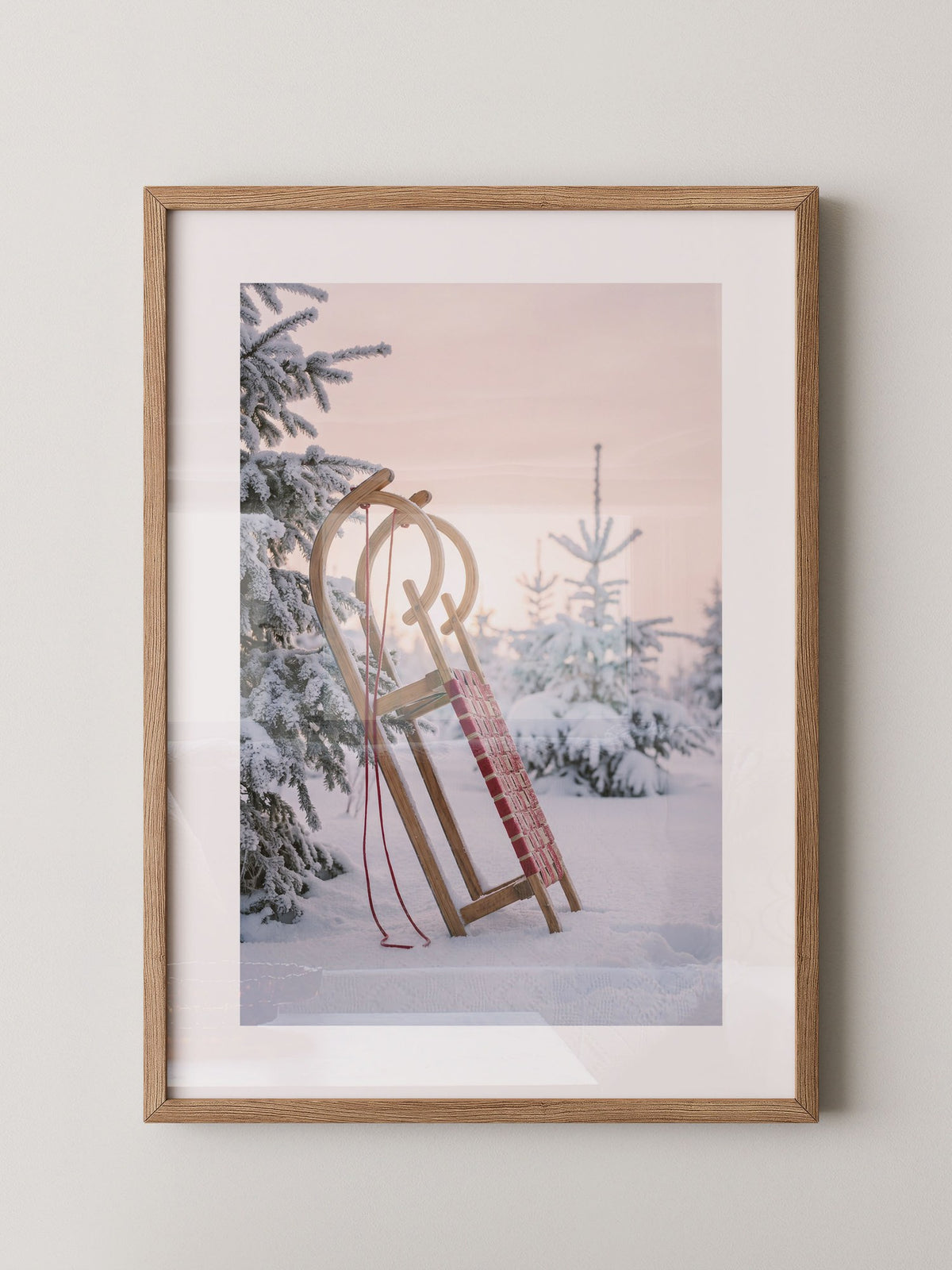 Winterliche Schlittenlandschaft