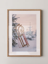 Winterliche Schlittenlandschaft