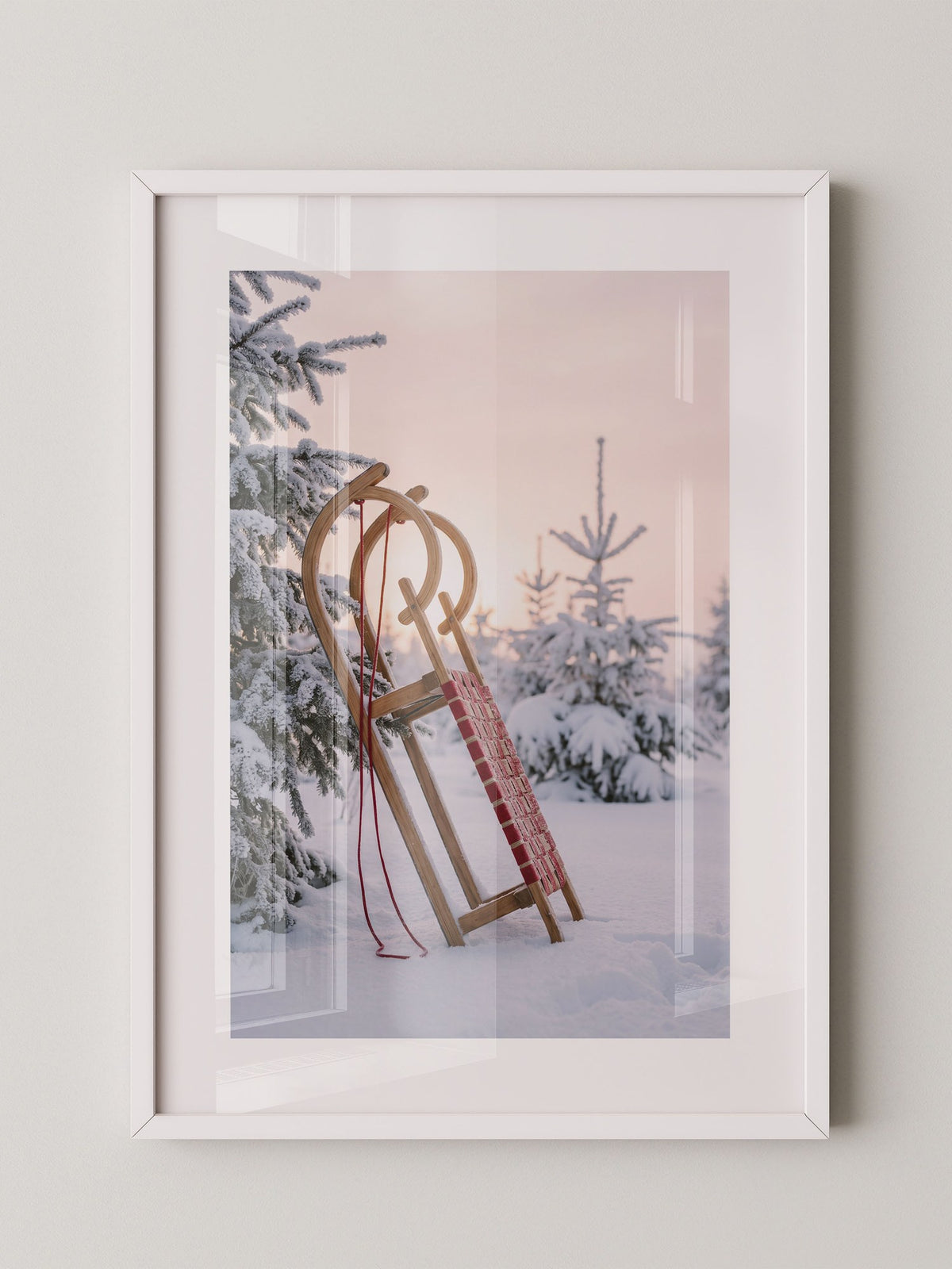 Winterliche Schlittenlandschaft