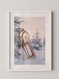 Winterliche Schlittenlandschaft