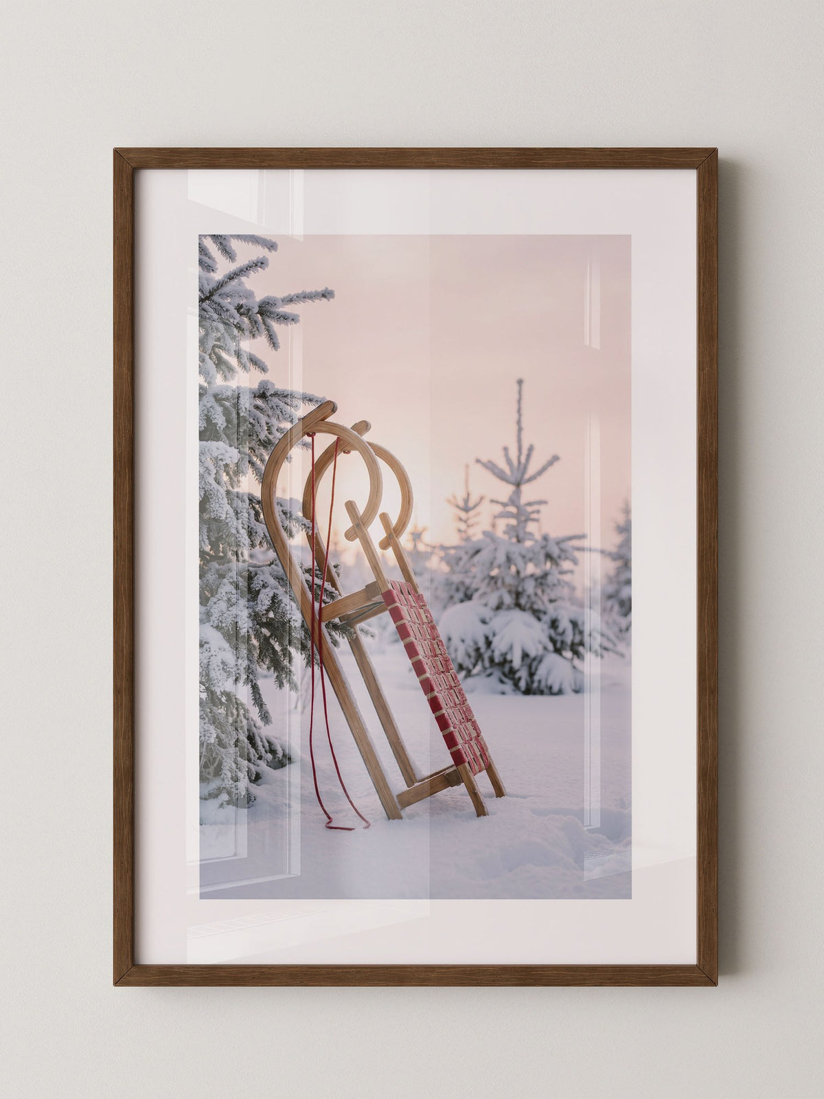 Winterliche Schlittenlandschaft
