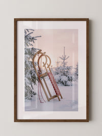 Winterliche Schlittenlandschaft