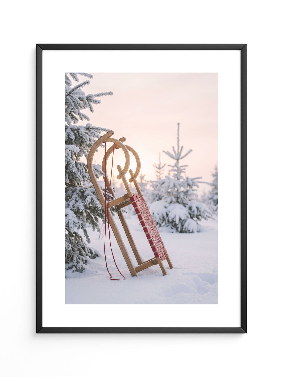Winterliche Schlittenlandschaft