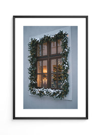 Festliches Fenster Schnee