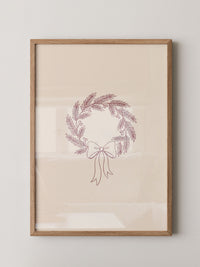 Minimalistischer Weihnachtskranz