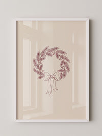 Minimalistischer Weihnachtskranz