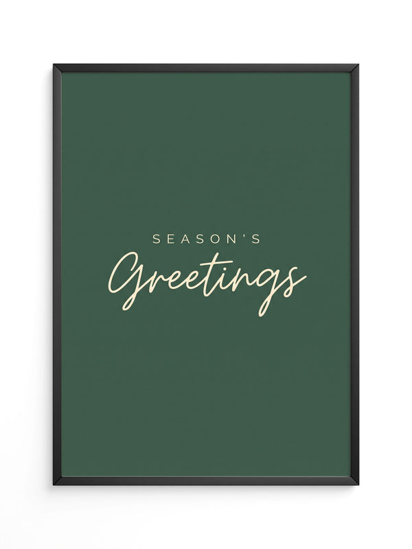 Season's Greetings Grün