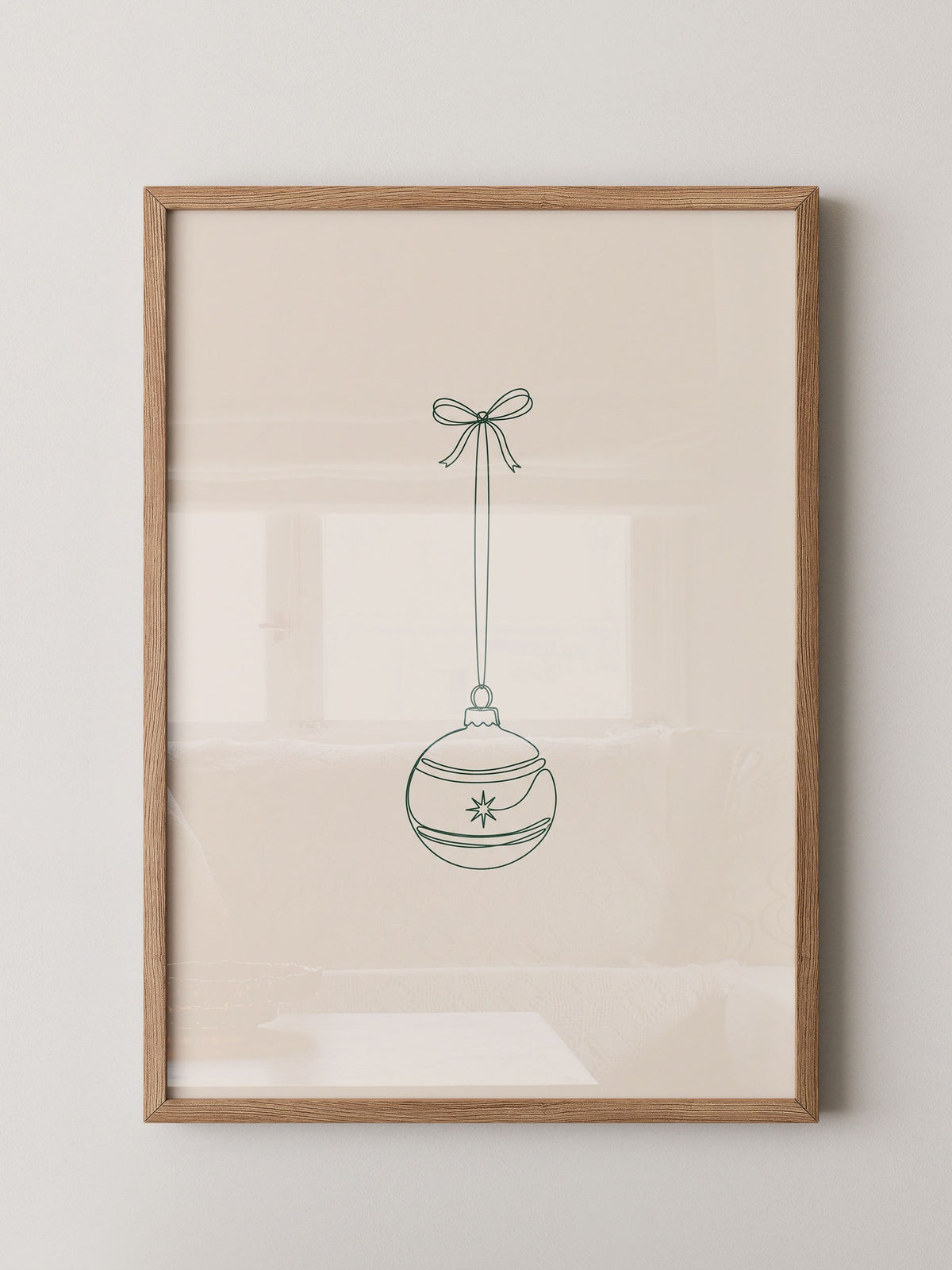 Weihnachtskugel Minimalistisch