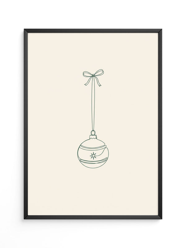 Weihnachtskugel Minimalistisch