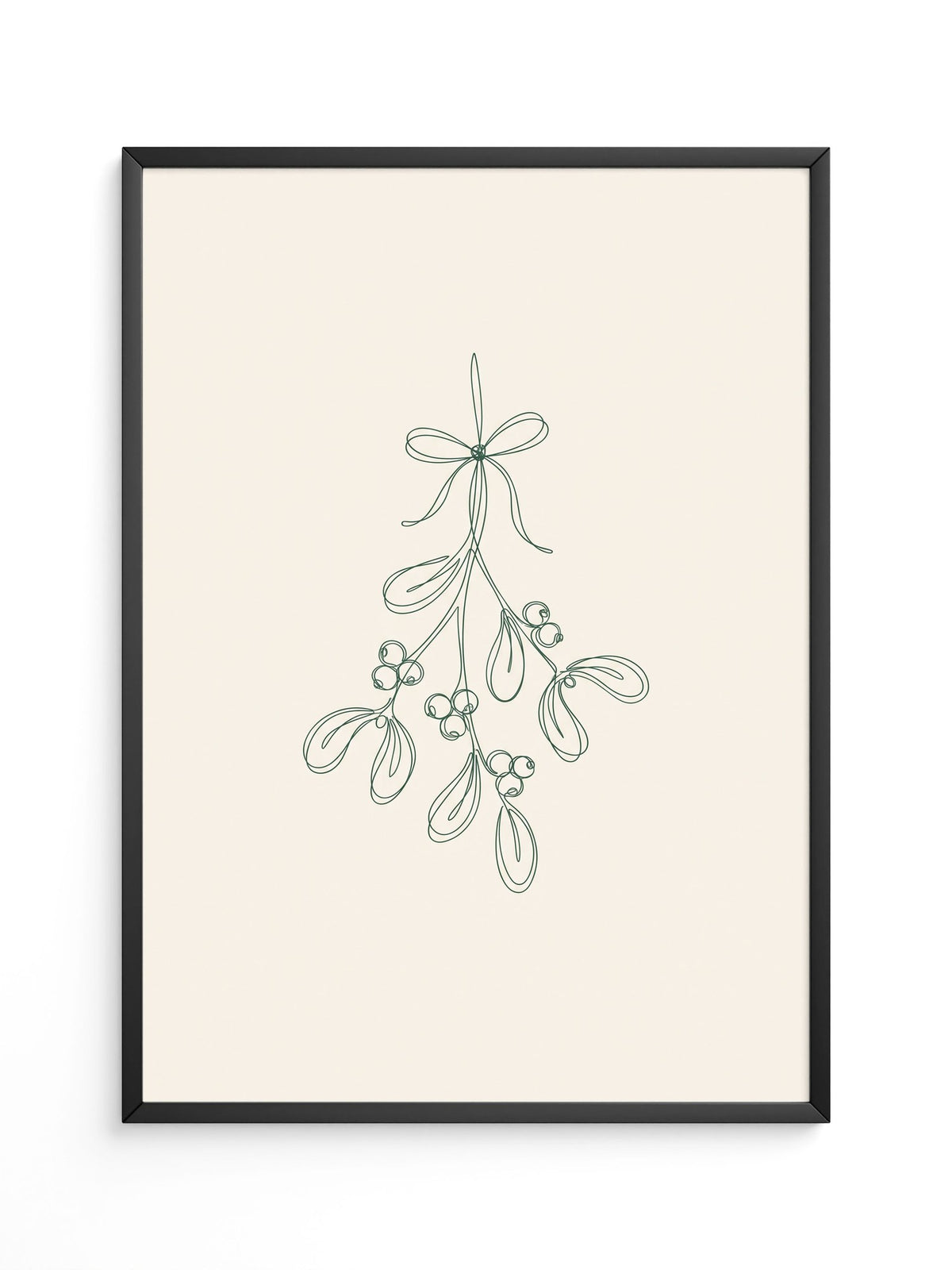 Minimalistische Mistelzweige