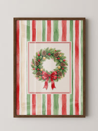 Weihnachtlicher Kranz Aquarell