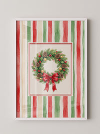 Weihnachtlicher Kranz Aquarell