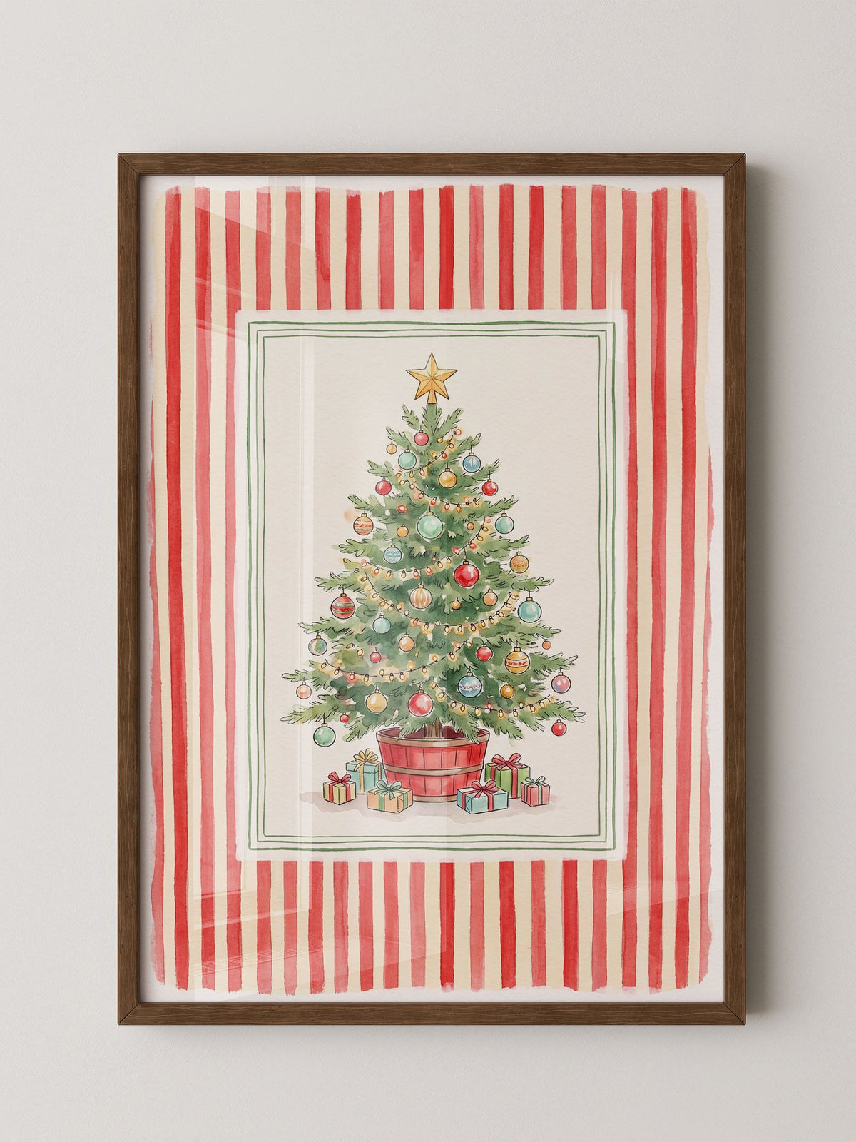 Weihnachtsbaum Aquarell