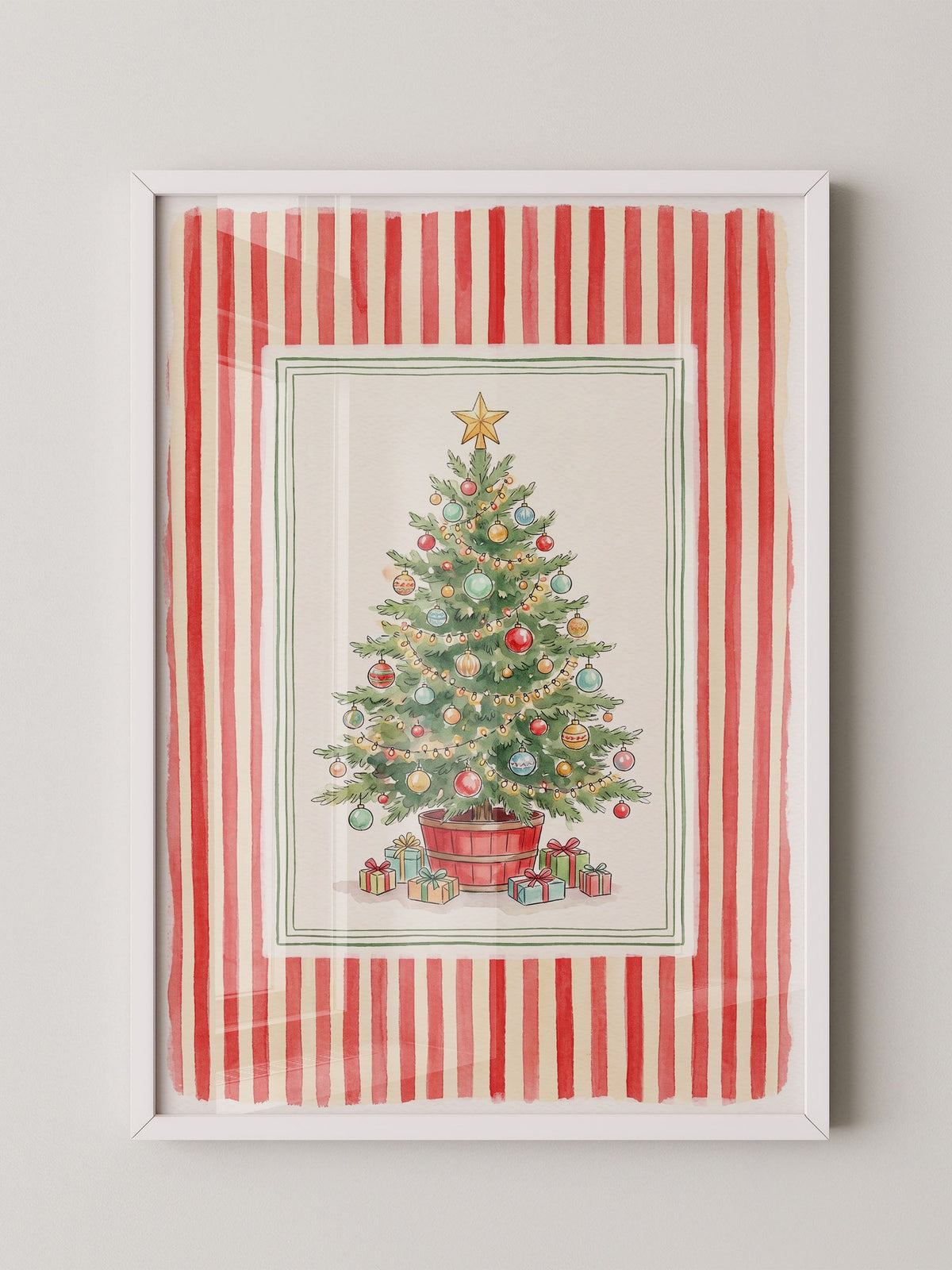 Weihnachtsbaum Aquarell