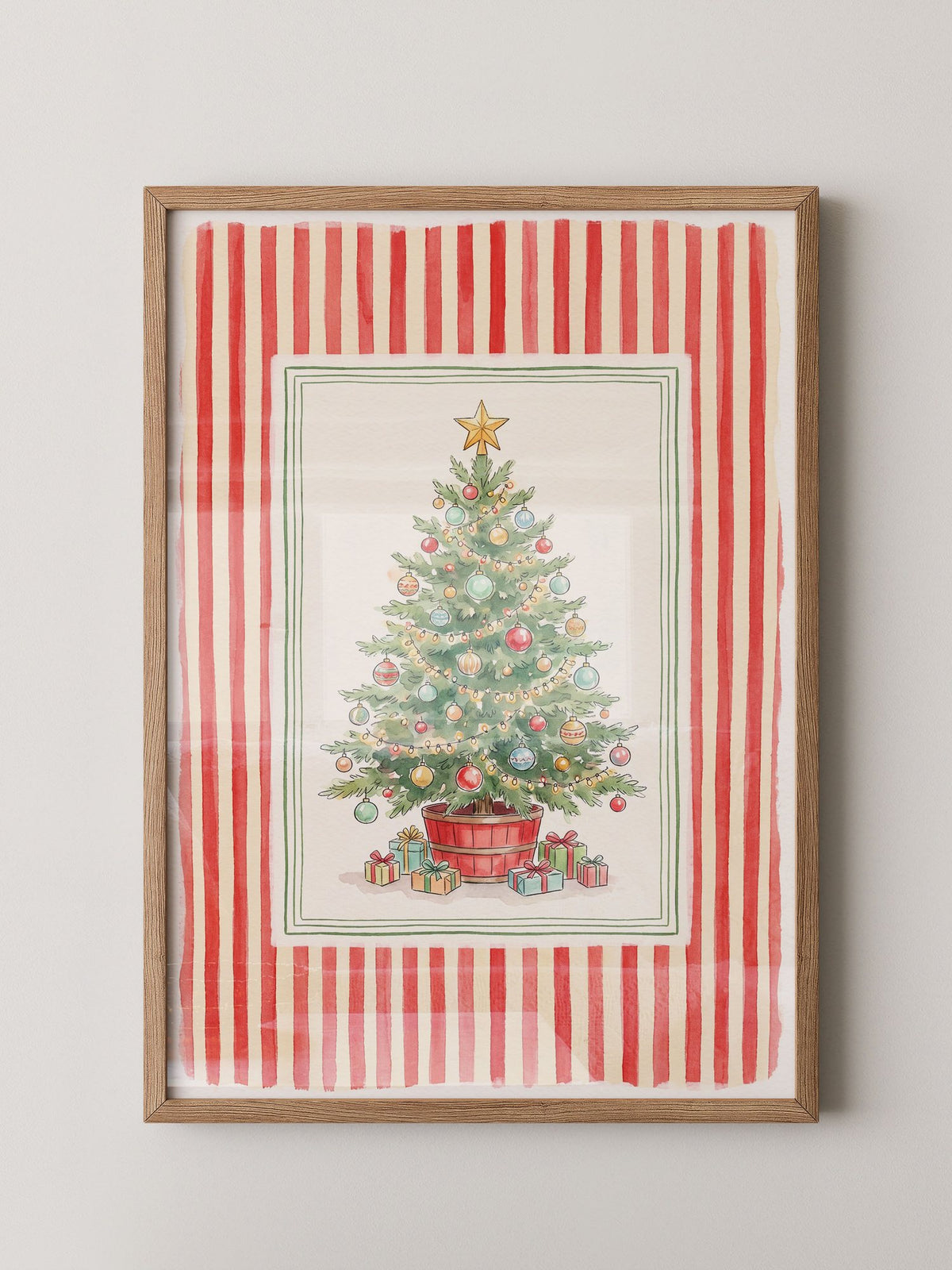 Weihnachtsbaum Aquarell