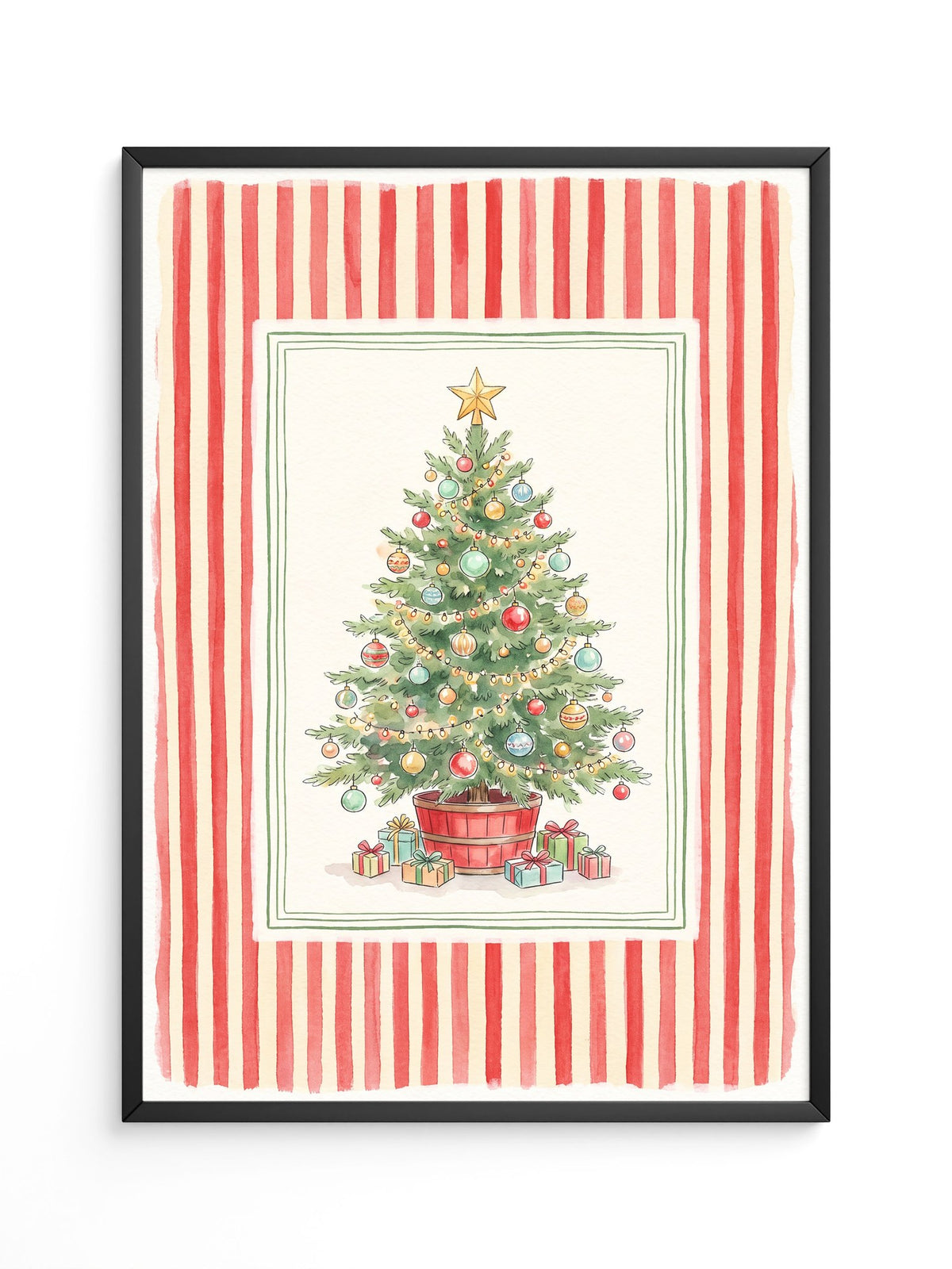 Weihnachtsbaum Aquarell