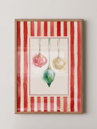 Weihnachtsornamente Aquarell