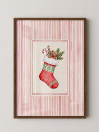Weihnachtssocke Aquarell