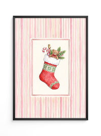 Weihnachtssocke Aquarell