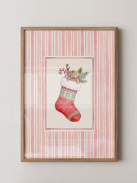 Weihnachtssocke Aquarell