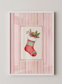 Weihnachtssocke Aquarell