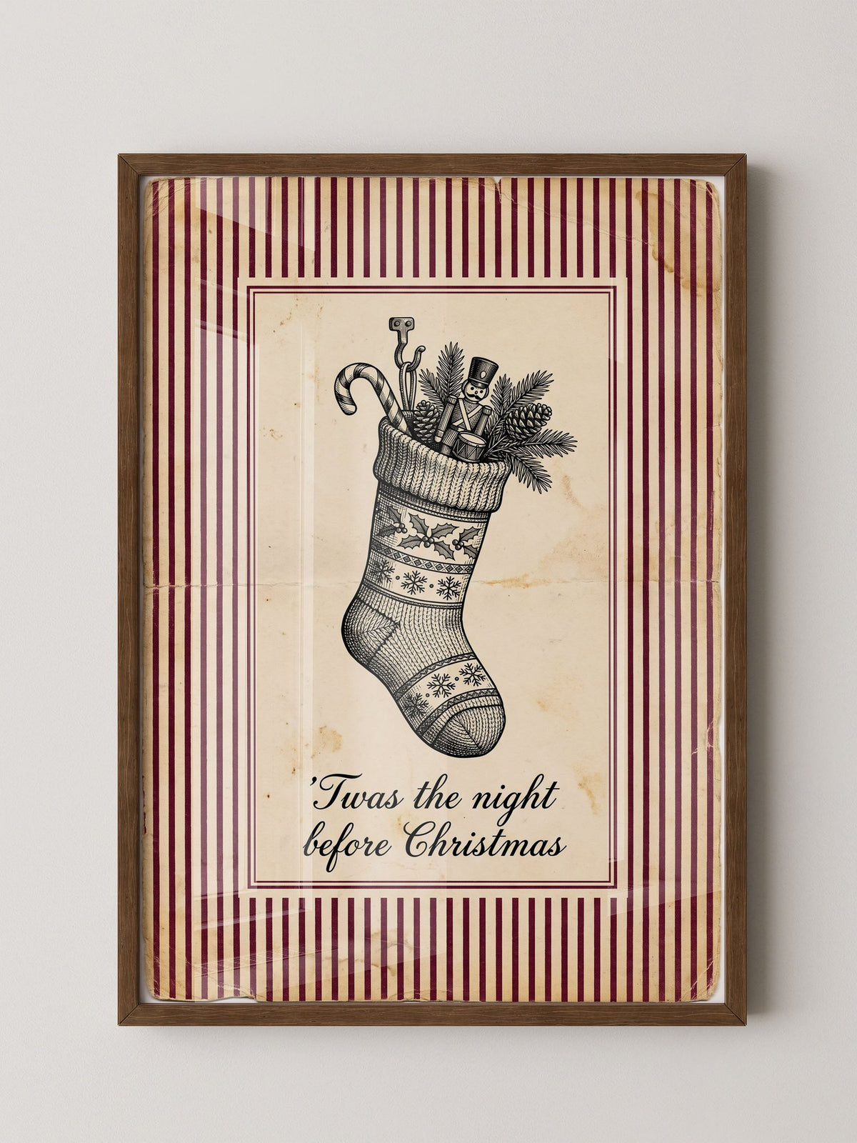 Vintage Weihnachtsstrumpf