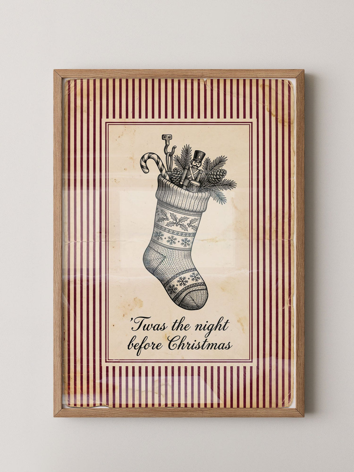 Vintage Weihnachtsstrumpf