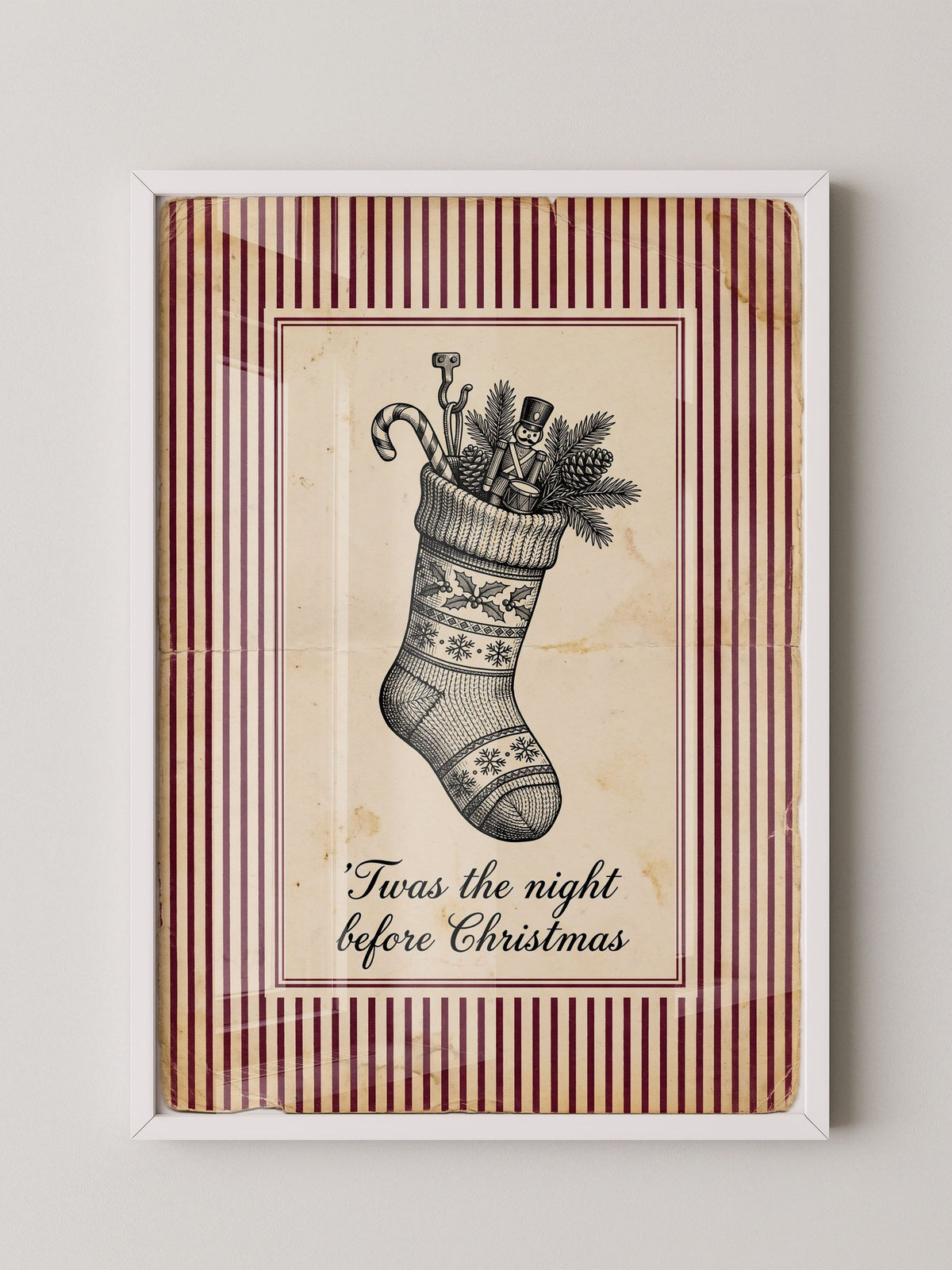 Vintage Weihnachtsstrumpf