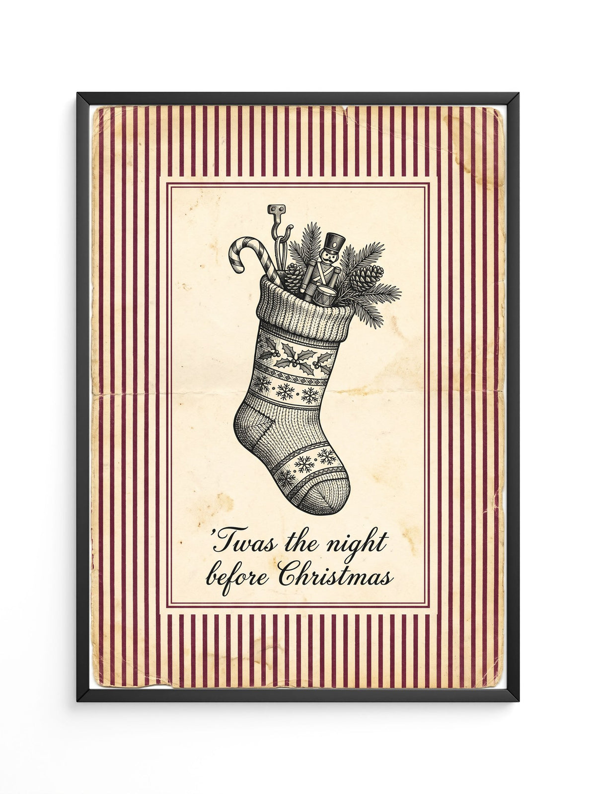 Vintage Weihnachtsstrumpf