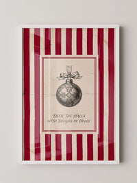 Weihnachtskugel Vintage Rot