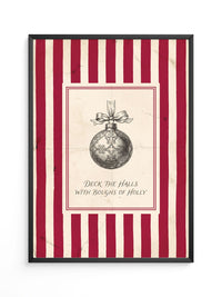 Weihnachtskugel Vintage Rot