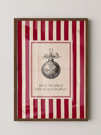 Weihnachtskugel Vintage Rot