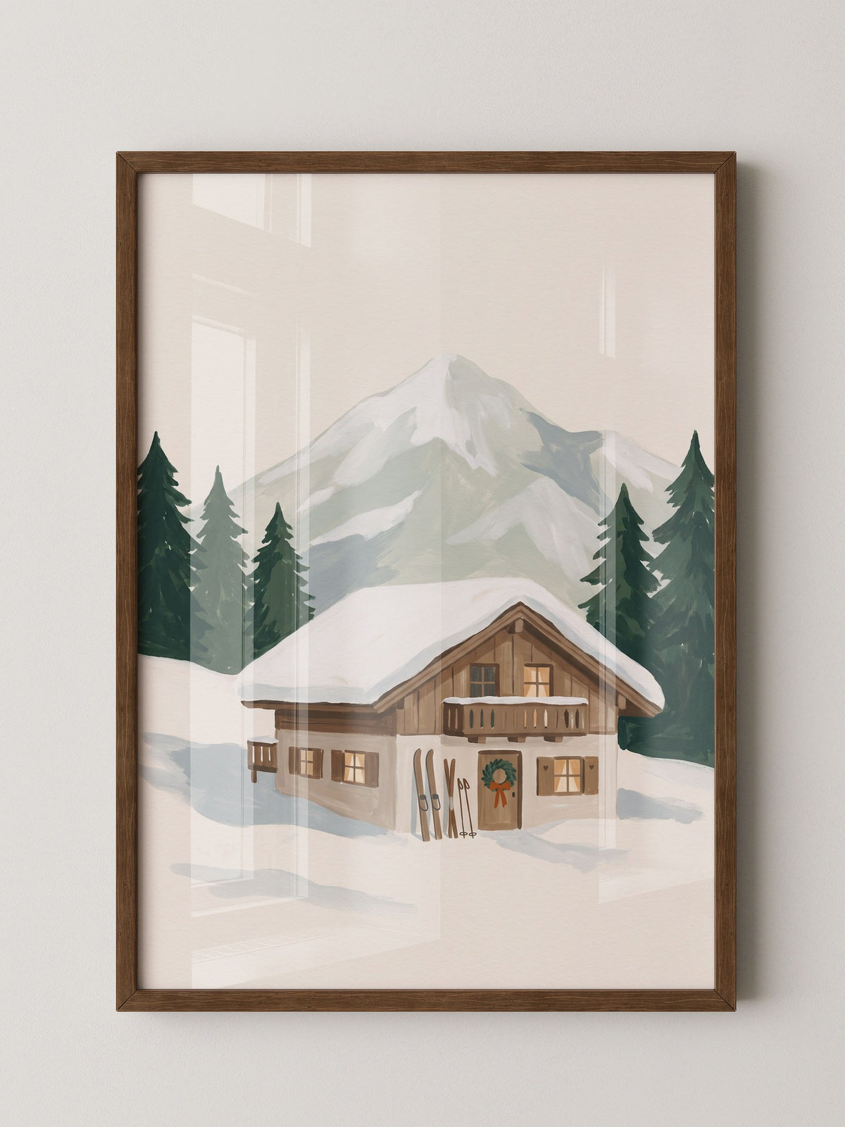 Winterhütte am Berg