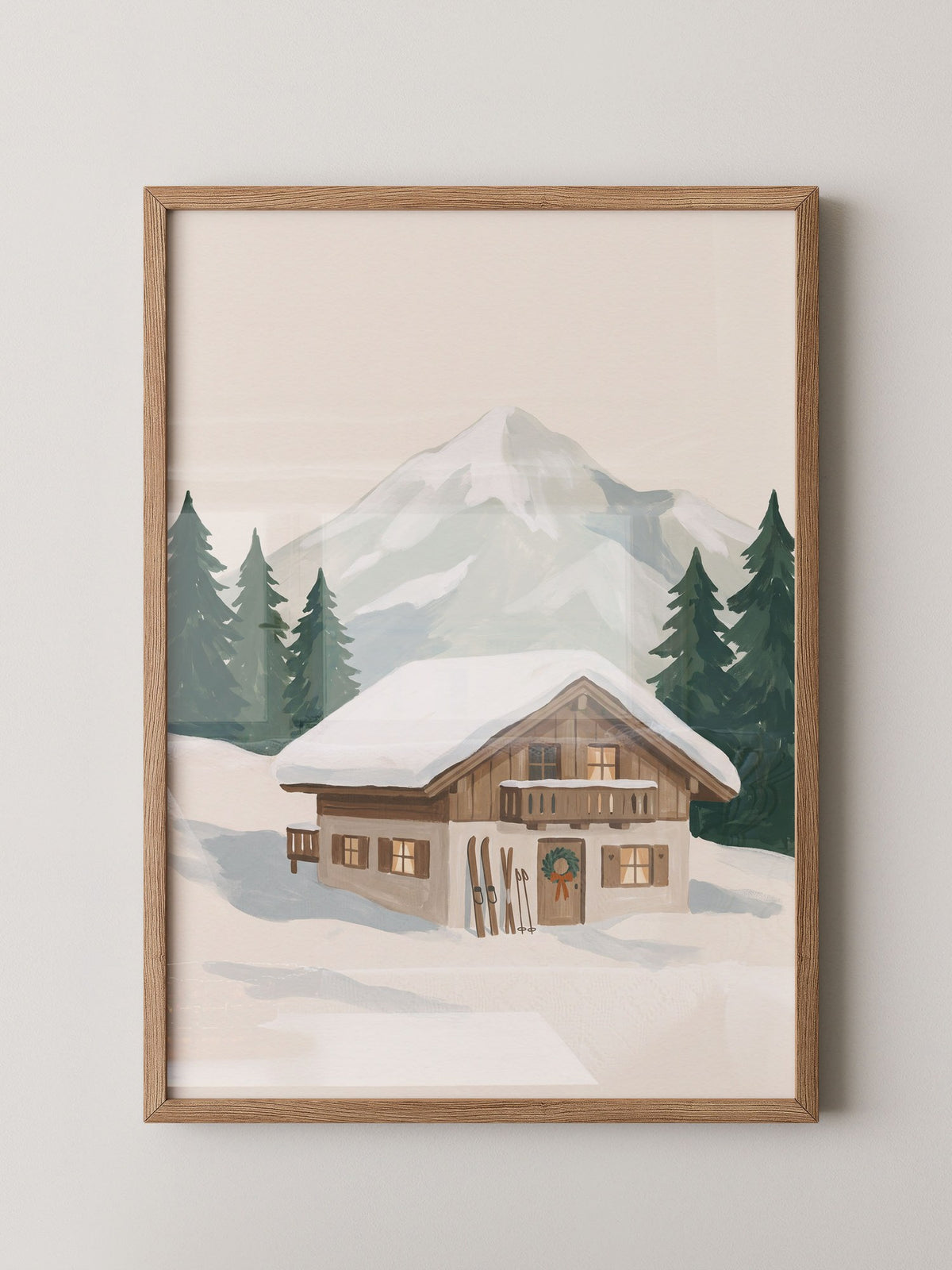 Winterhütte am Berg