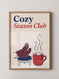 Gemütliche Stricksocken Illustration