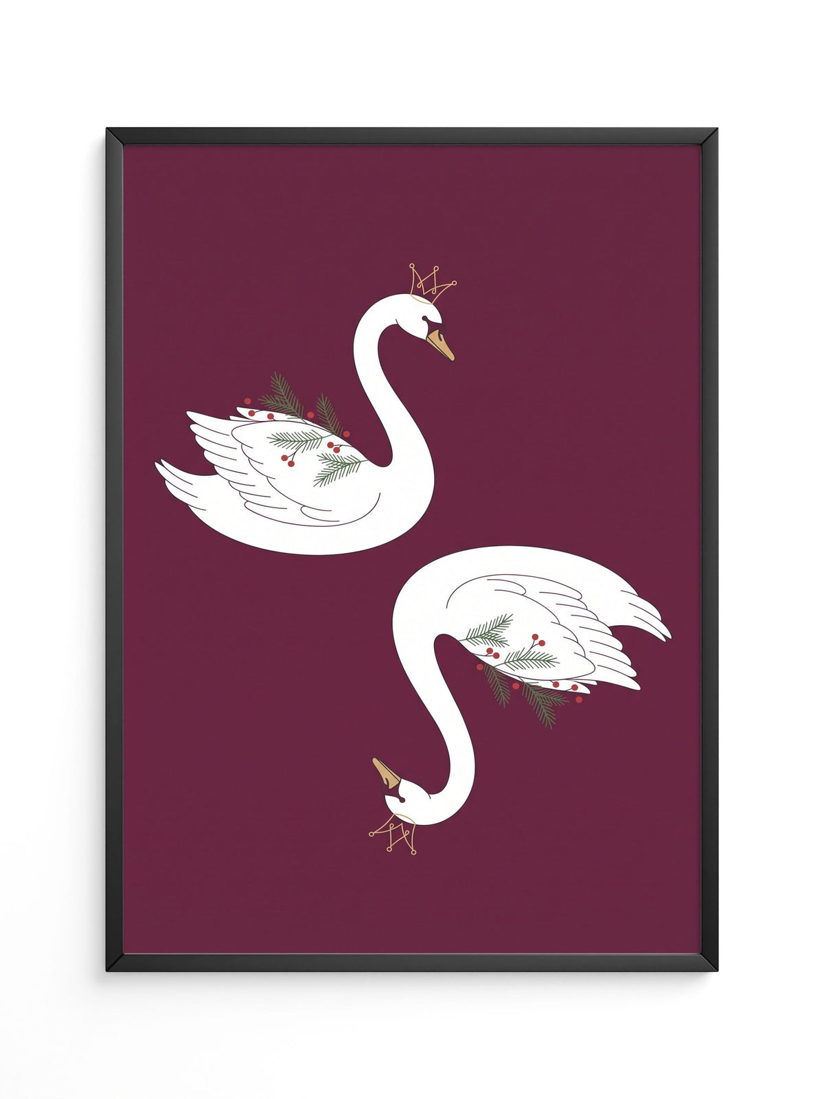 Schwäne Krone Eleganz
