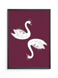 Schwäne Krone Eleganz