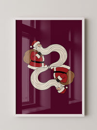 Weihnachtsmann Illustration Rot