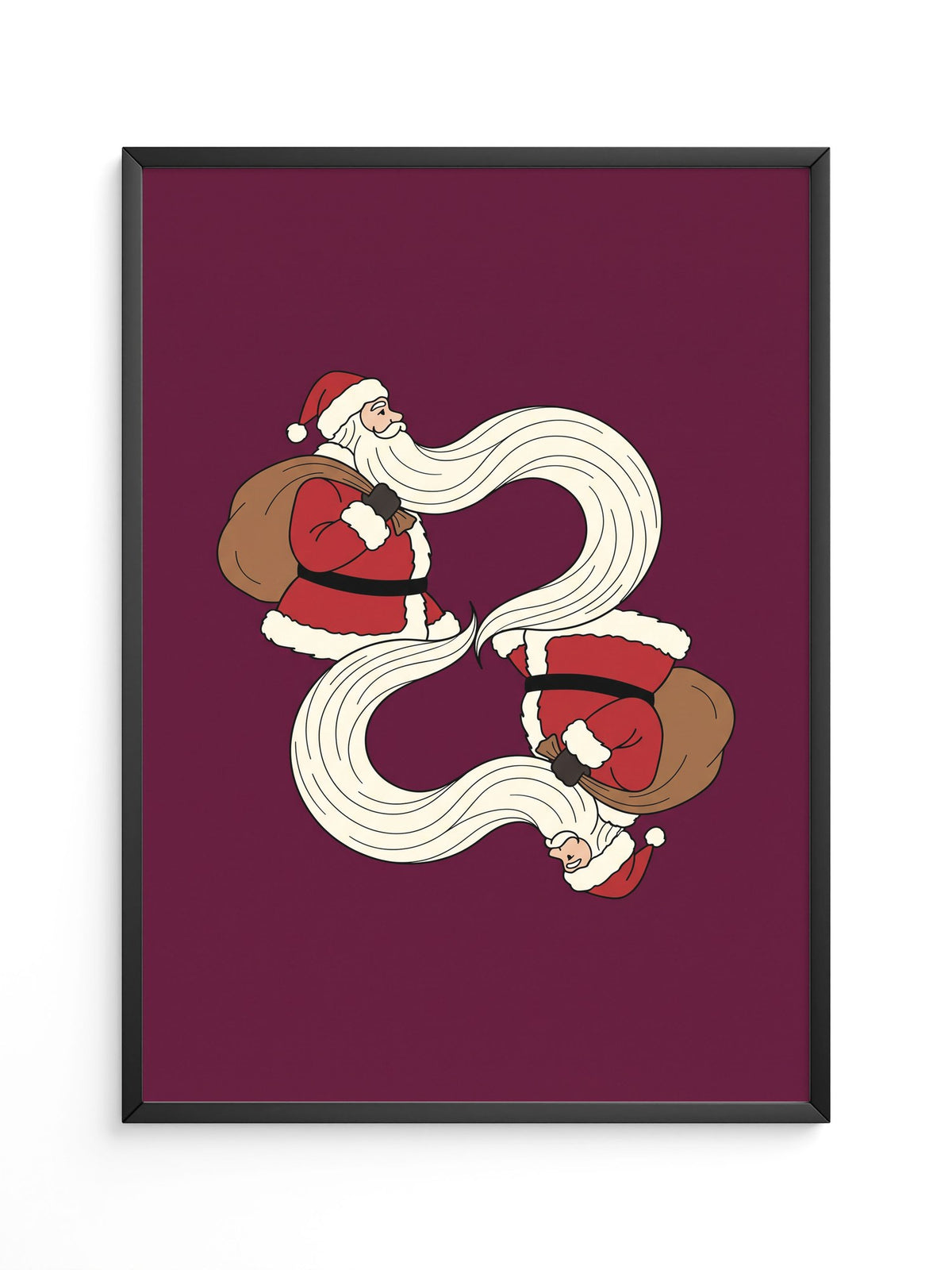 Weihnachtsmann Illustration Rot