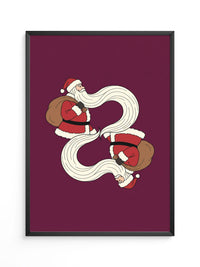 Weihnachtsmann Illustration Rot