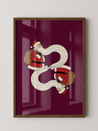 Weihnachtsmann Illustration Rot