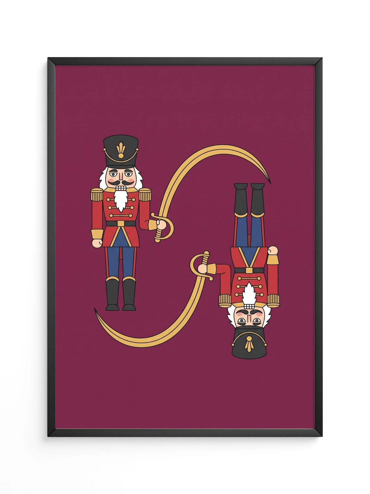 Nussknacker Illustration Rot