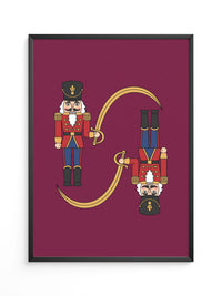 Nussknacker Illustration Rot