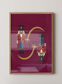 Nussknacker Illustration Rot