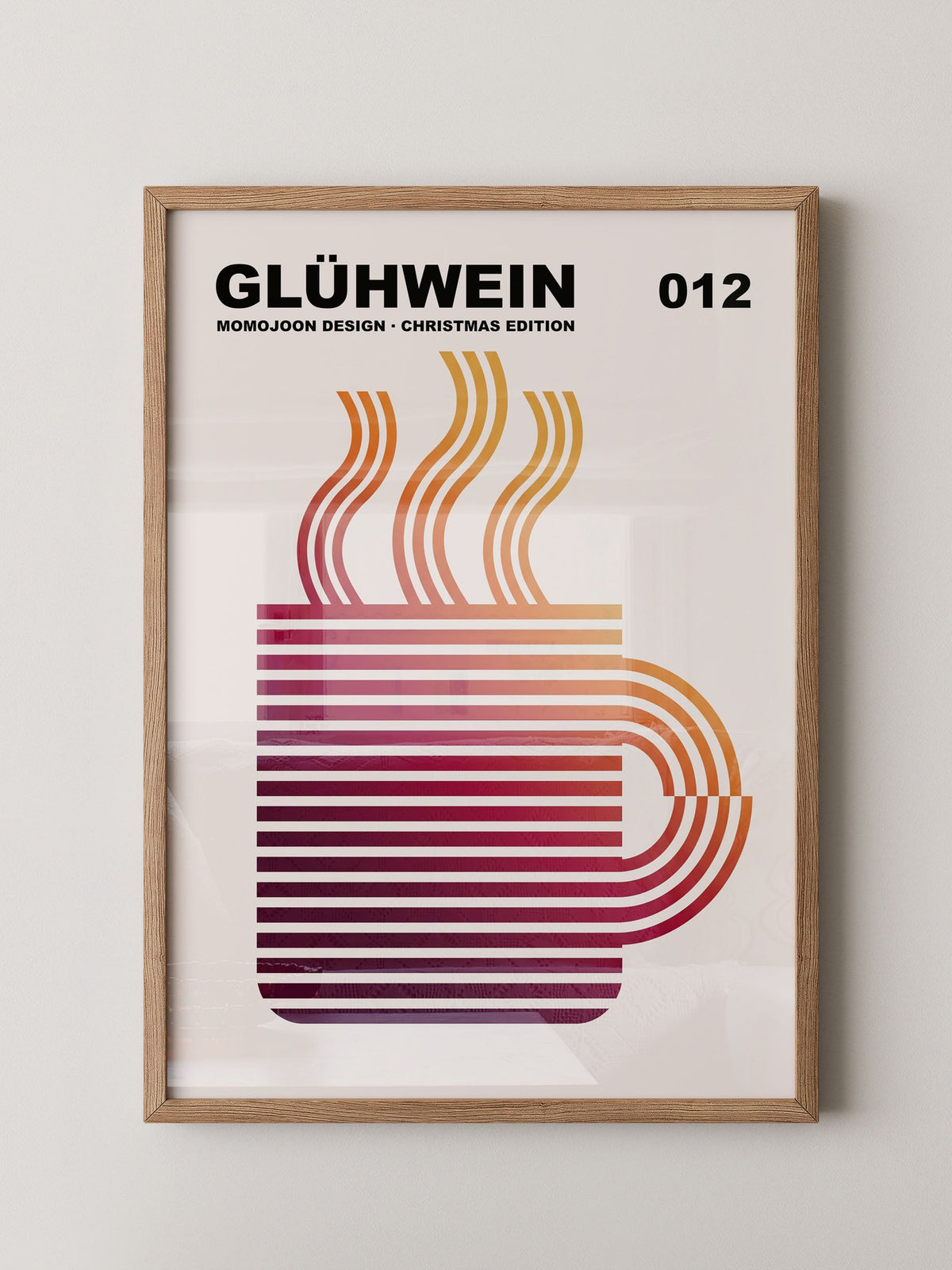 Glühwein Abstrakte Linie